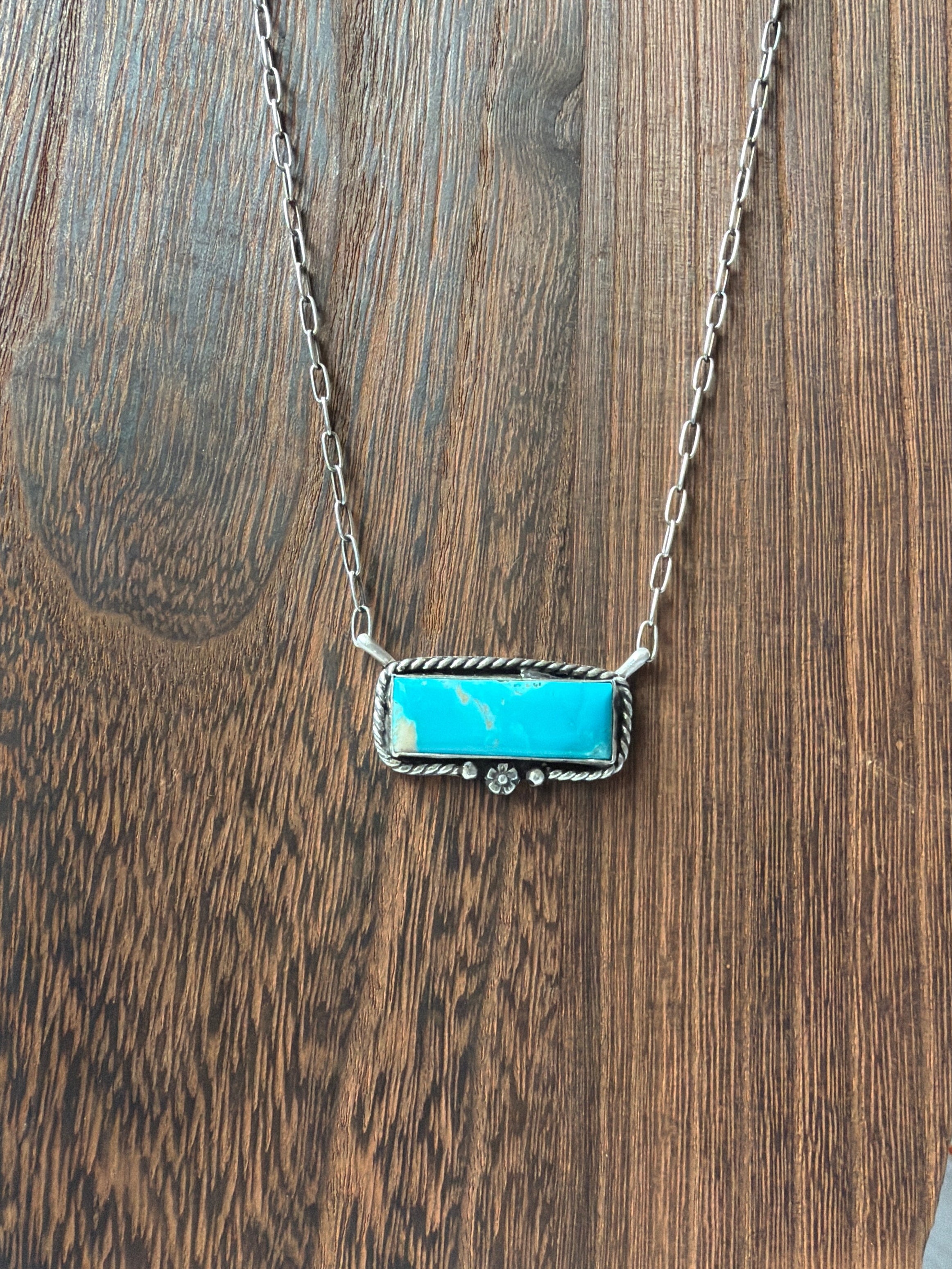 Kingman bar necklace